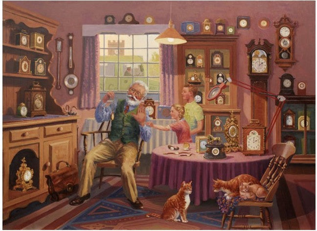 Artwork: Grandfather Time – 1000 Piece Jigsaw Puzzle (The House of Puzzles)