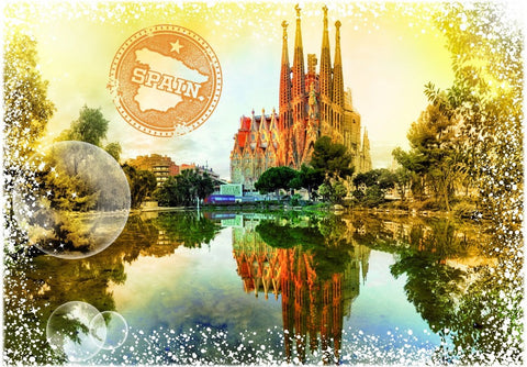 Artwork: Travel around the World - Spain – 1000 Piece Jigsaw Puzzle (Grafika)