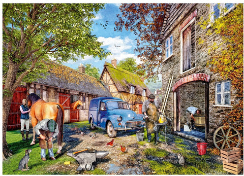 Artwork: The Blacksmiths Cottage – 1000 Piece Jigsaw Puzzle (Falcon de luxe)