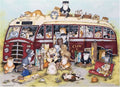 Artwork: Vintage Bus by Crazy Cats – 500 Piece Jigsaw Puzzle (Ravensburger)