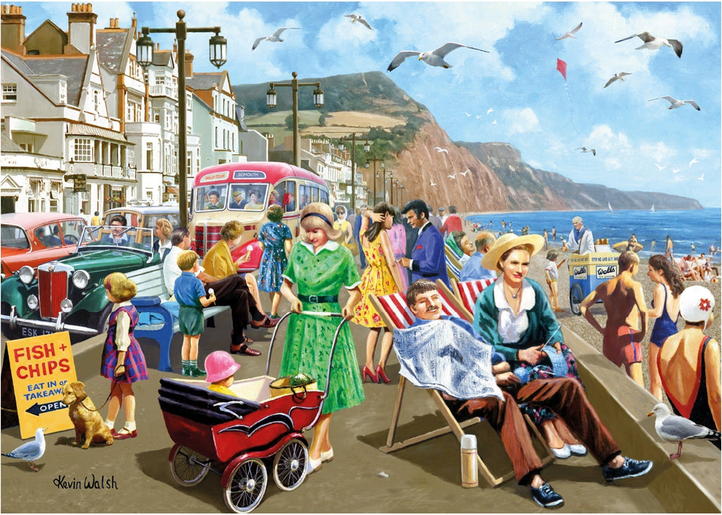 Artwork: Sidmouth Seafront – 500 Piece Jigsaw Puzzle (Falcon de luxe)