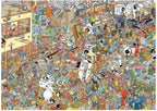 Artwork, puzzle 1 of 2: Holiday Shopping by Jan Van Haasteren – 2 x 1000 Piece Jigsaw Puzzle (Jan van Haasteren)