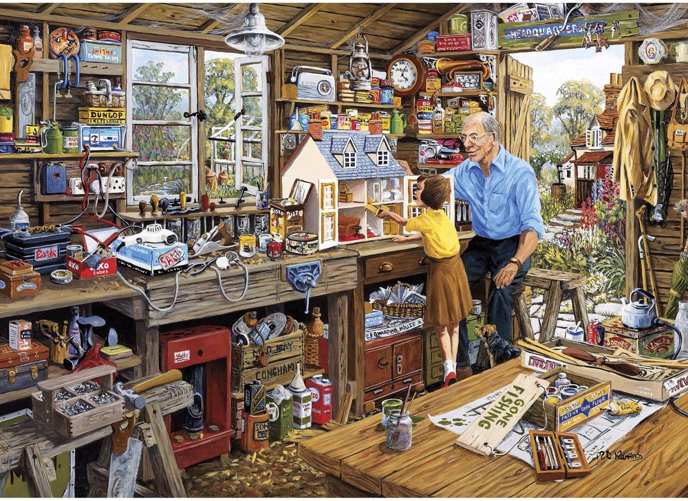 Artwork: Grandad's Workshop – 40 Piece Jigsaw Puzzle (Gibsons)