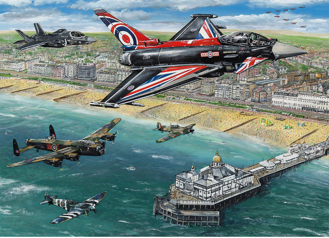 Artwork: Airshow over Eastbourne – 1000 Piece Jigsaw Puzzle (Gibsons)