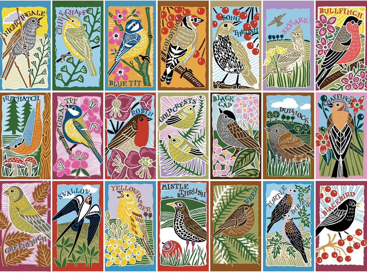 Artwork: RSPB: British Songbirds - 1000 Piece Jigsaw Puzzle (Gibsons)