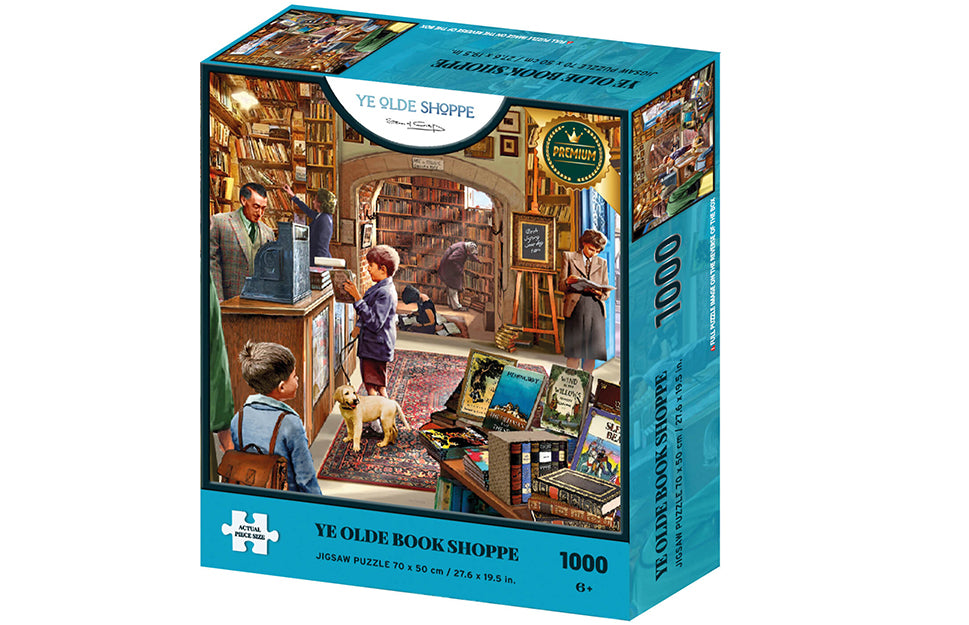 Ye Olde Book Shoppe by Steve Crisp – 1000 Piece Jigsaw Puzzle (Kidicraft)