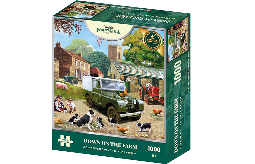 Down on The Farm by Kevin Walsh – 1000 Piece Jigsaw Puzzle (Kidicraft)
