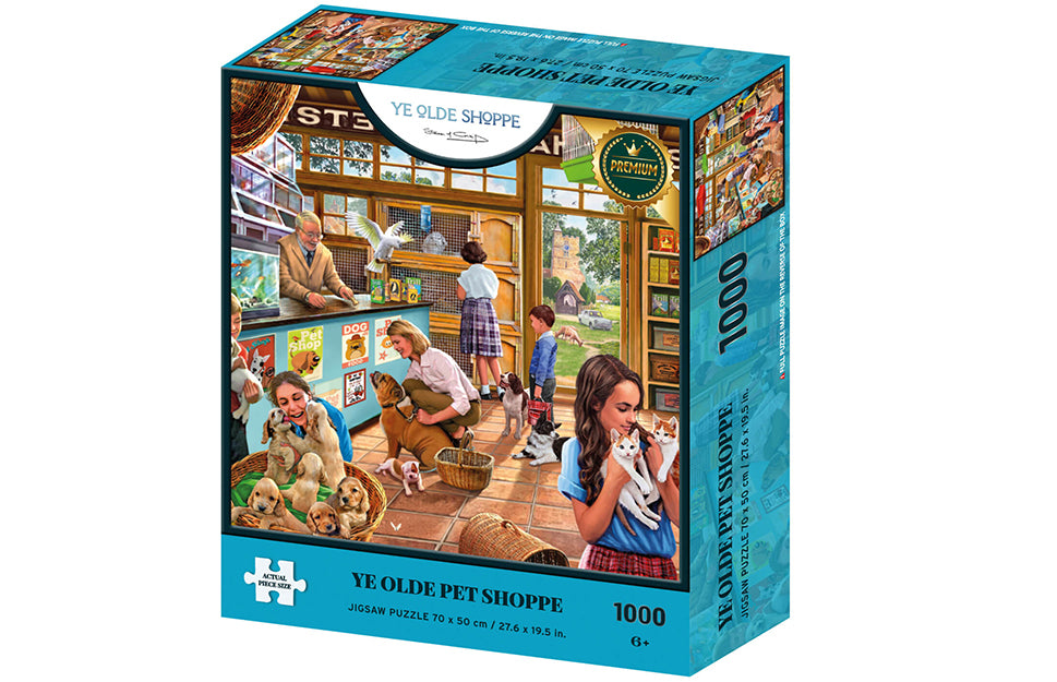 Ye Olde Pet Shoppe by Steve Crisp – 1000 Piece Jigsaw Puzzle (Kidicraft)