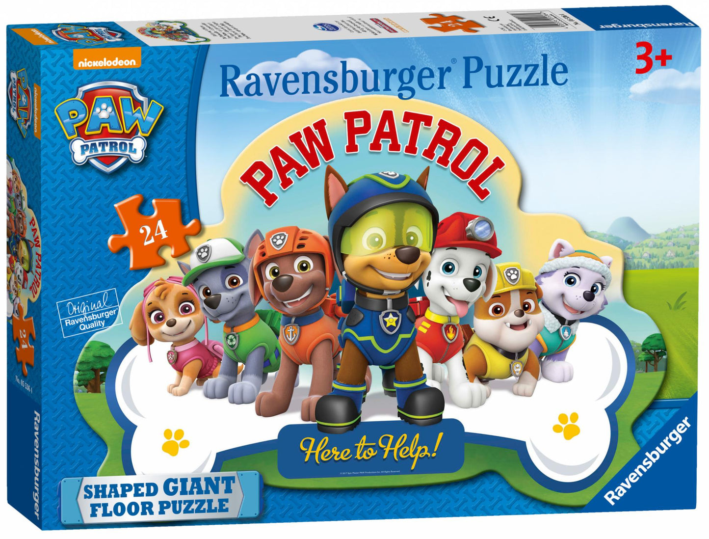 Ravensburger Paw Patrol, 24pc Giant Shaped Floor Jigsaw Puzzle