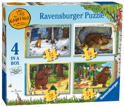 Ravensburger The Gruffalo 4 in Box (12, 16, 20, 24pc) Jigsaw Puzzles