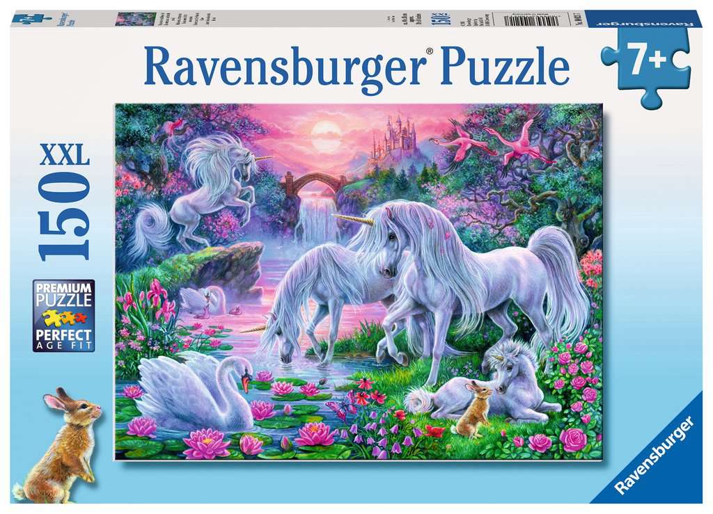 Unicorns in Sunset Glow – 150 XXL Piece Jigsaw Puzzle (Ravensburger)