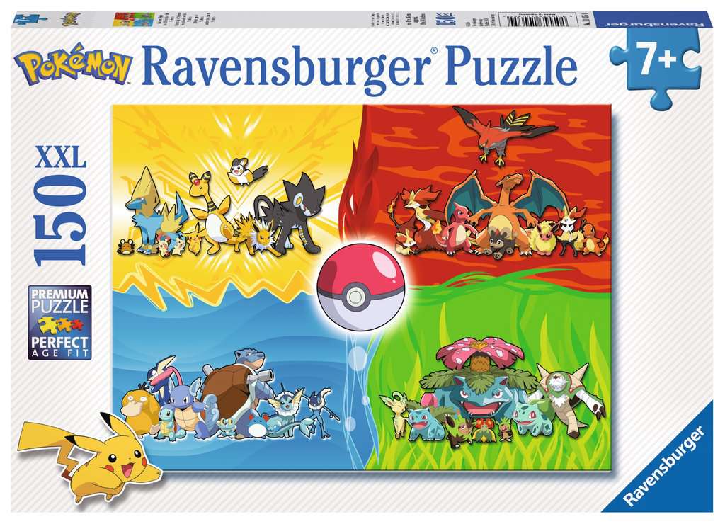 Family Puzzles: Pokemon Faces 400 Piece Jigsaw Puzzle