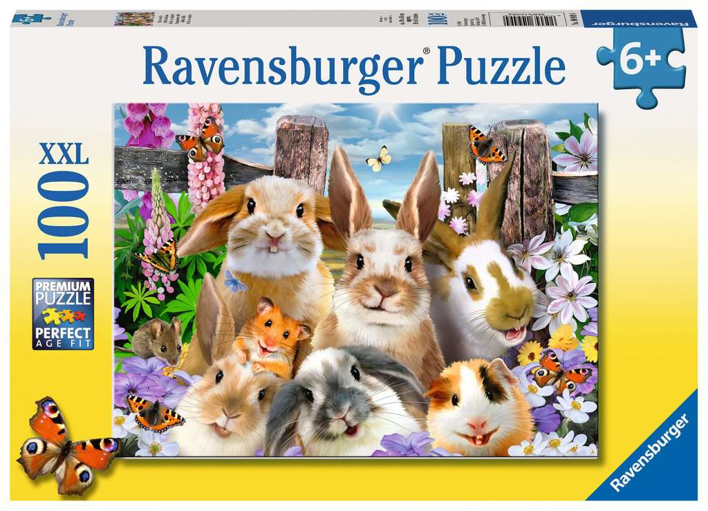 Rabbit Selfie – 100 XXL Piece Jigsaw Puzzle (Ravensburger)