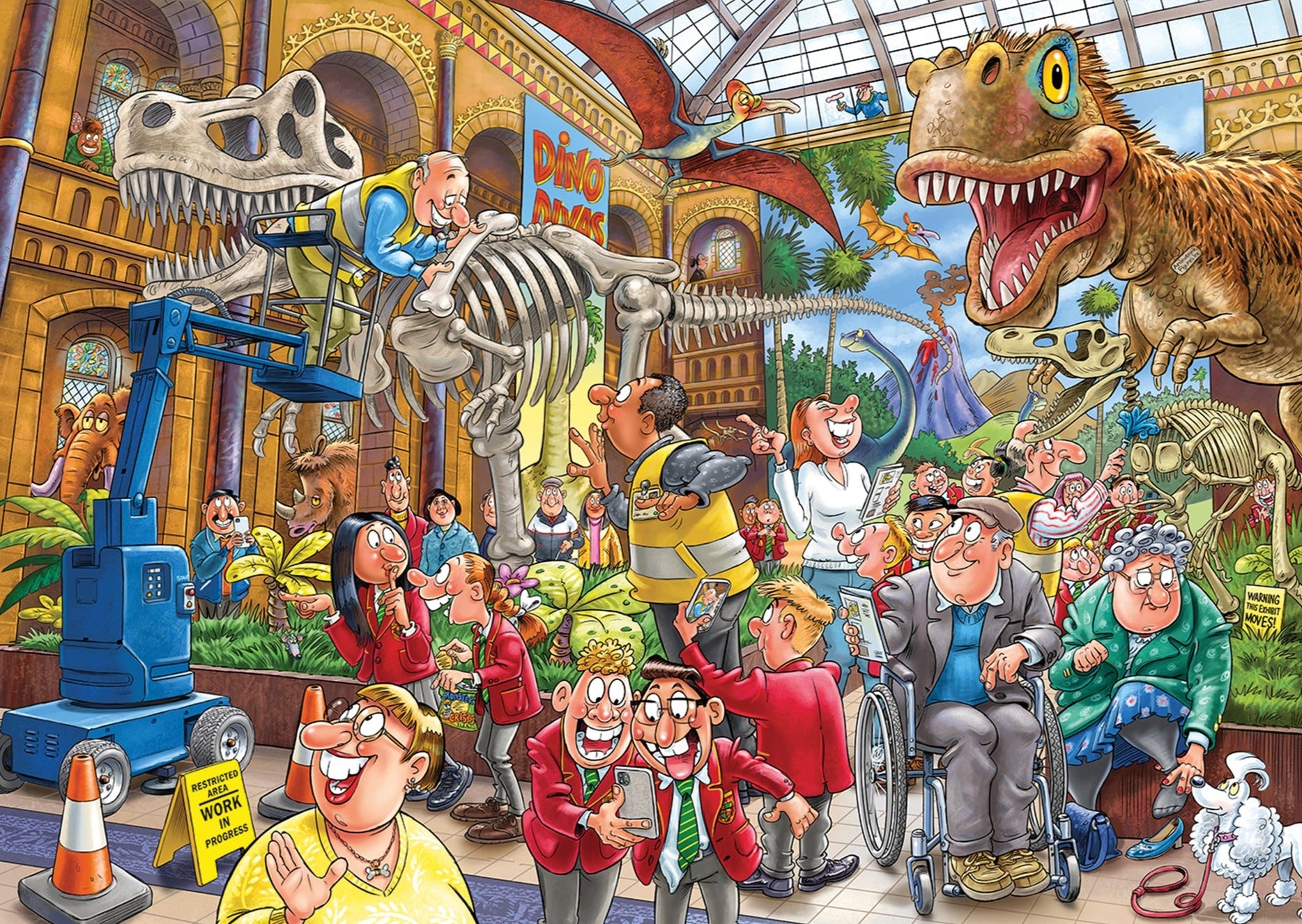 Wasgij Mystery 24: Blight at the Museum! – 1000 Piece Jigsaw Puzzle (Wasgij)