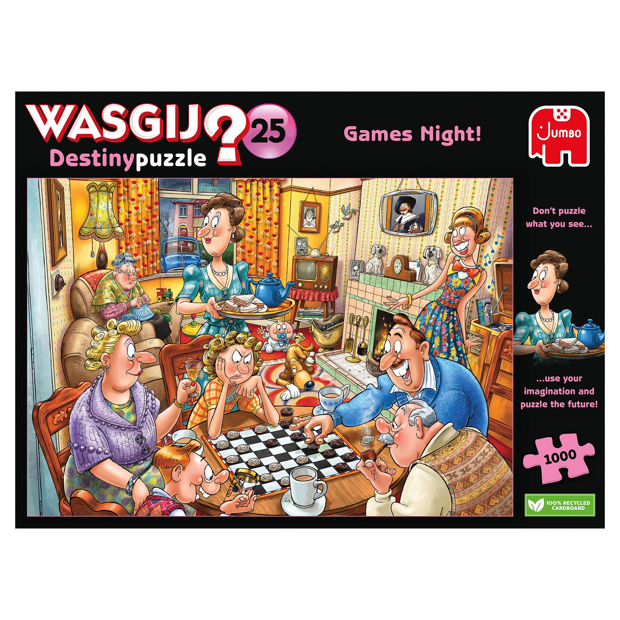 Wasgij Destiny 25: Games Night! – 1000 Piece Jigsaw Puzzle (Wasgij)