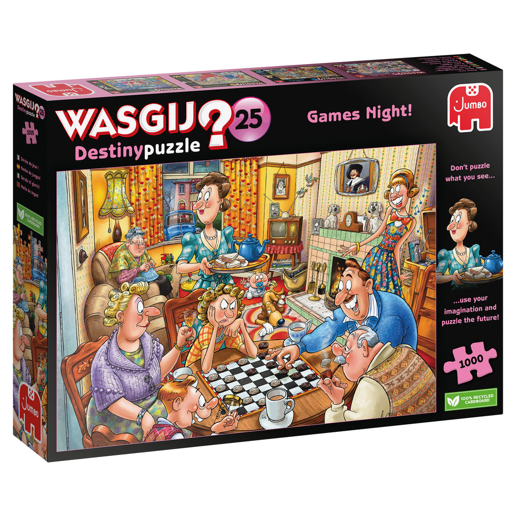 Wasgij Destiny 25: Games Night! – 1000 Piece Jigsaw Puzzle (Wasgij)