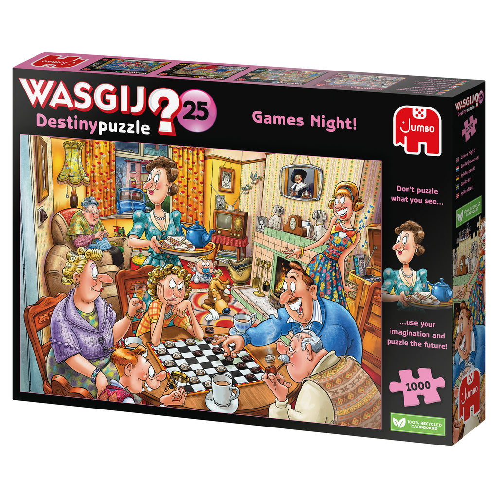Wasgij Destiny 25: Games Night! – 1000 Piece Jigsaw Puzzle (Wasgij)
