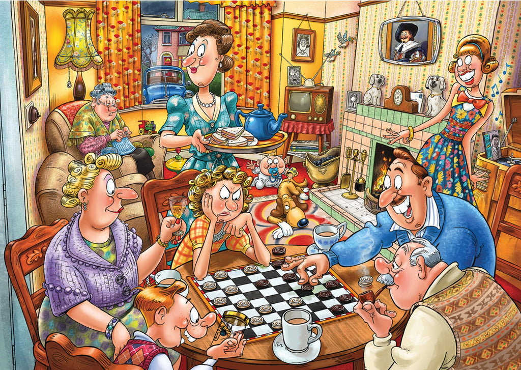 Wasgij Destiny 25: Games Night! – 1000 Piece Jigsaw Puzzle (Wasgij)