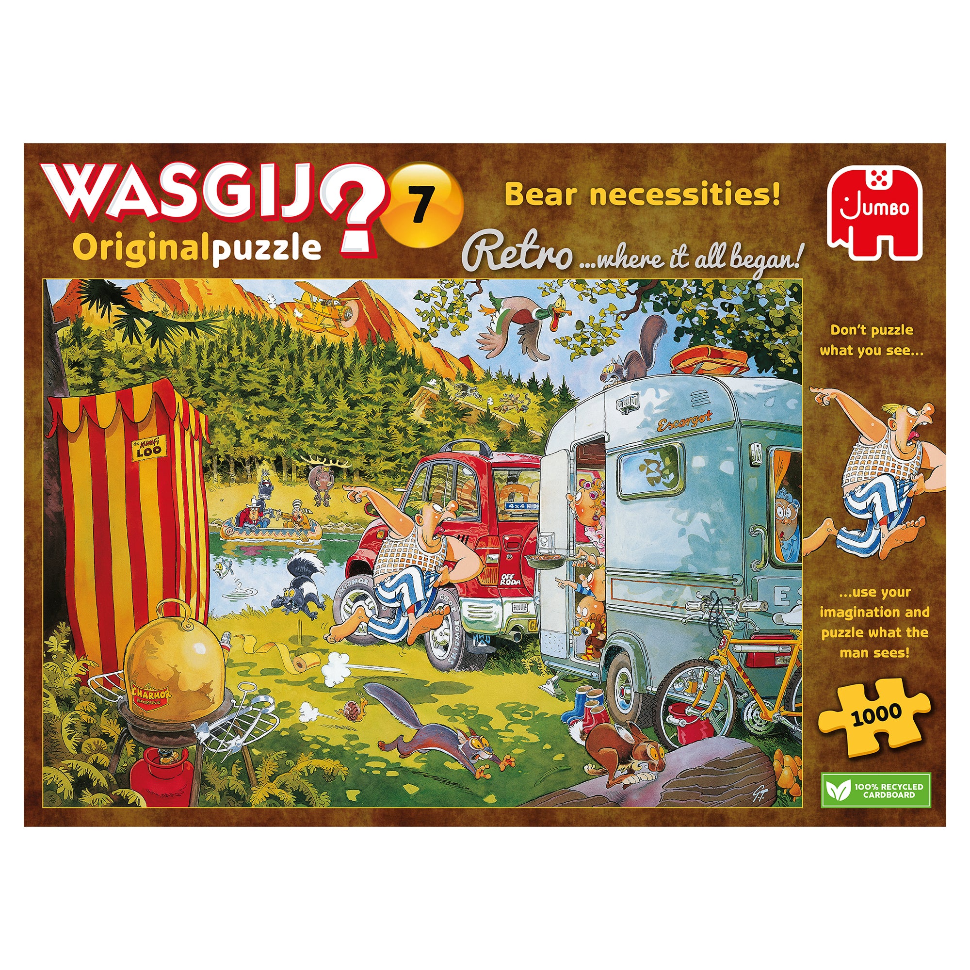 Wasgij Retro Original 7: Bear Necessities! – 1000 Piece Jigsaw Puzzle (Wasgij)