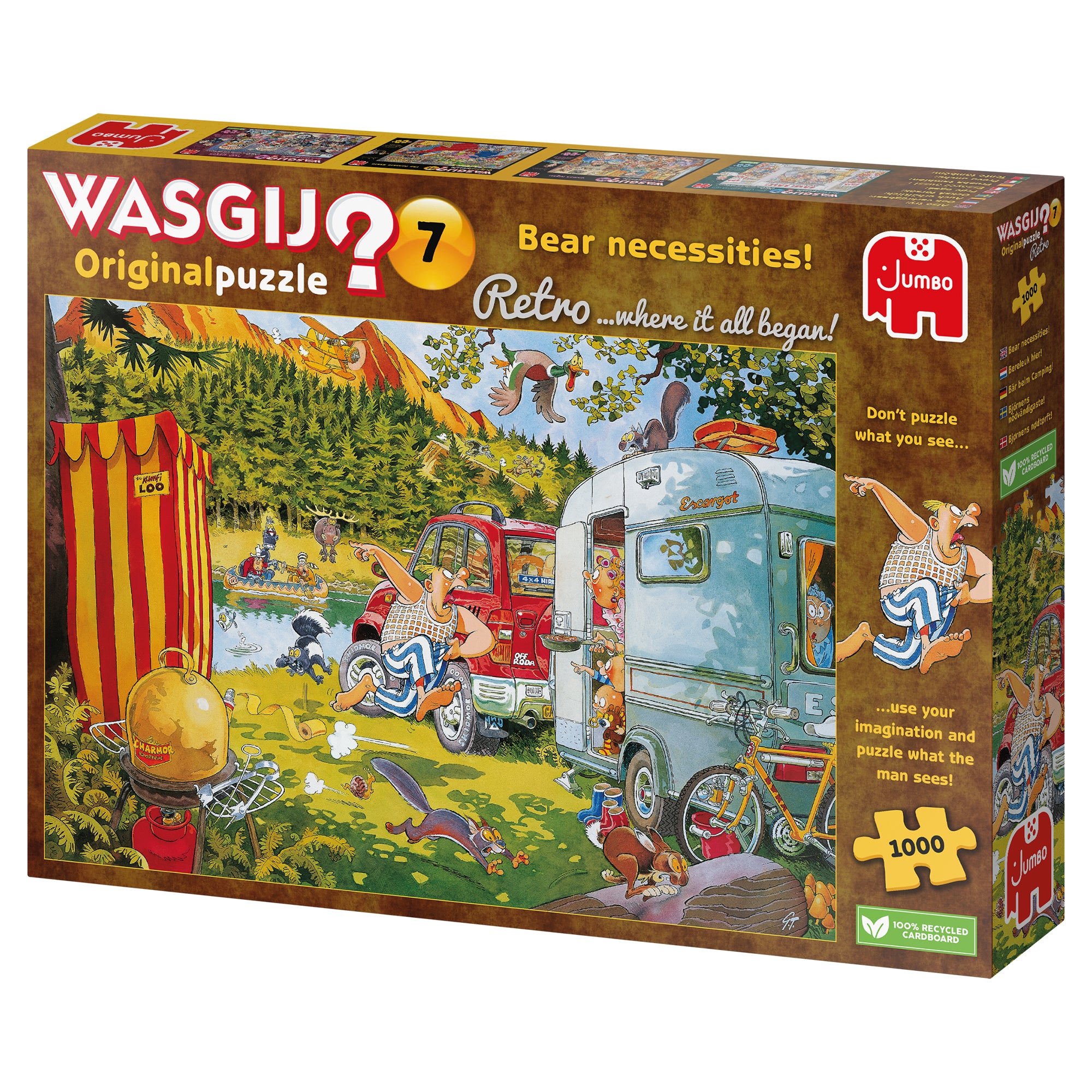 Wasgij Retro Original 7: Bear Necessities! – 1000 Piece Jigsaw Puzzle (Wasgij)