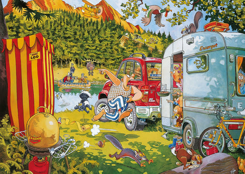 Wasgij Retro Original 7: Bear Necessities! – 1000 Piece Jigsaw Puzzle (Wasgij)