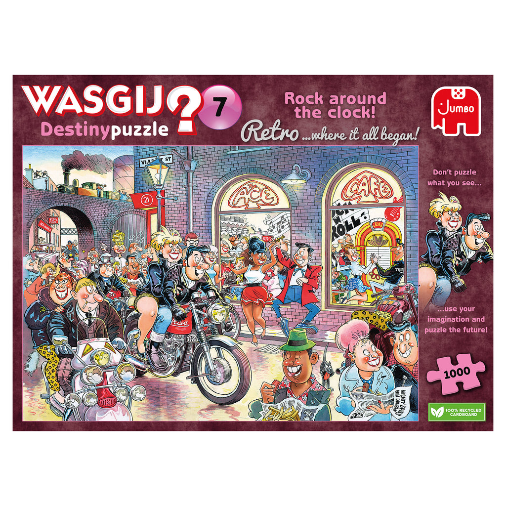 Wasgij Retro Destiny 7: Rock around the Clock! – 1000 Piece Jigsaw Puzzle (Wasgij)