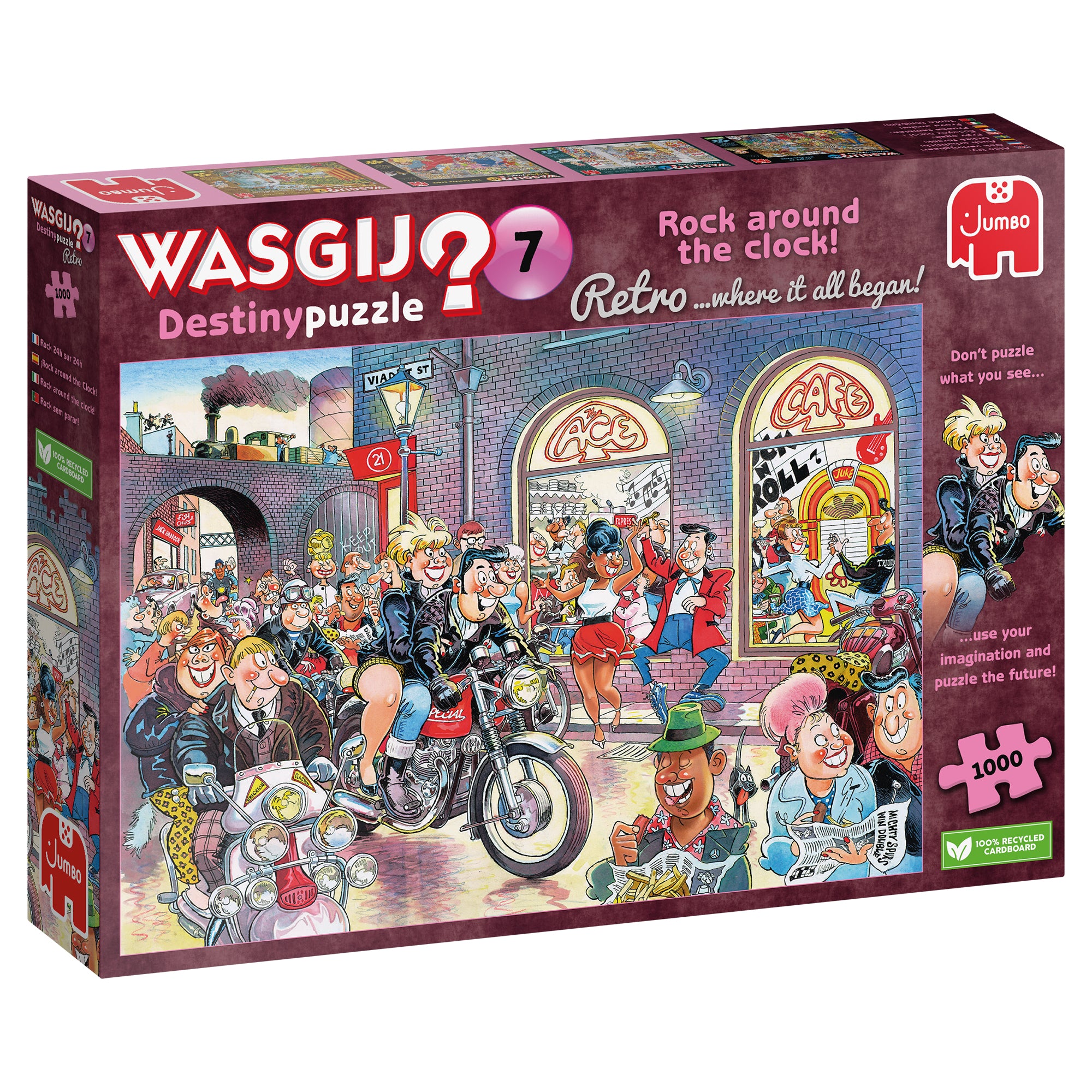 Wasgij Retro Destiny 7: Rock around the Clock! – 1000 Piece Jigsaw Puzzle (Wasgij)