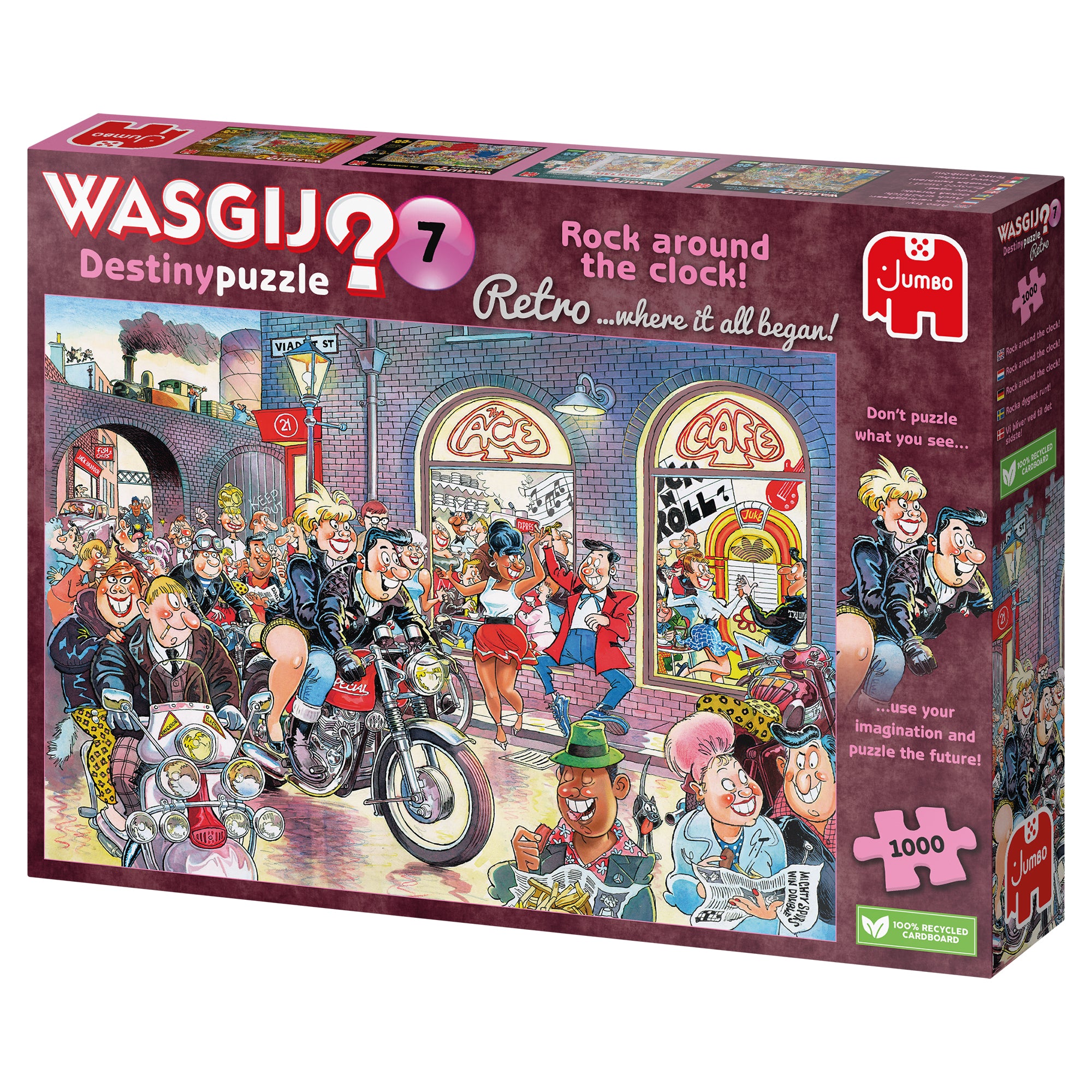 Wasgij Retro Destiny 7: Rock around the Clock! – 1000 Piece Jigsaw Puzzle (Wasgij)