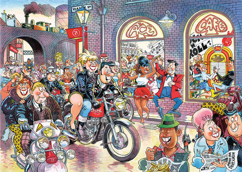 Wasgij Retro Destiny 7: Rock around the Clock! – 1000 Piece Jigsaw Puzzle (Wasgij)
