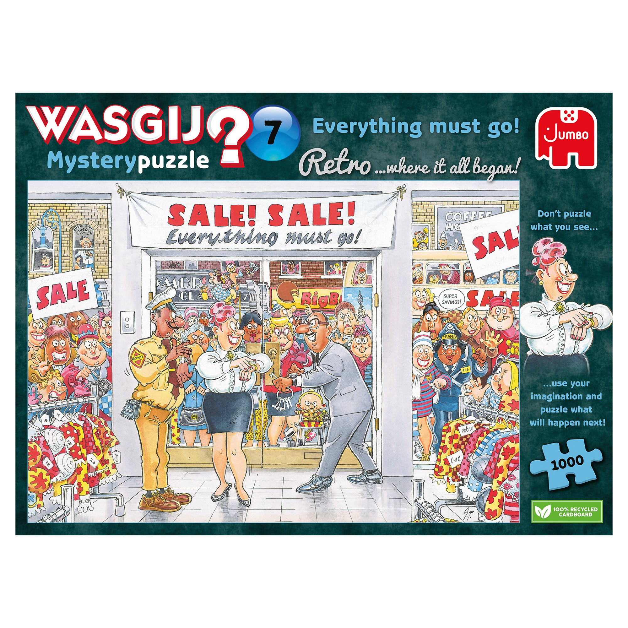 Wasgij Retro Mystery 7: Everything Must Go! – 1000 Piece Jigsaw Puzzle (Wasgij)
