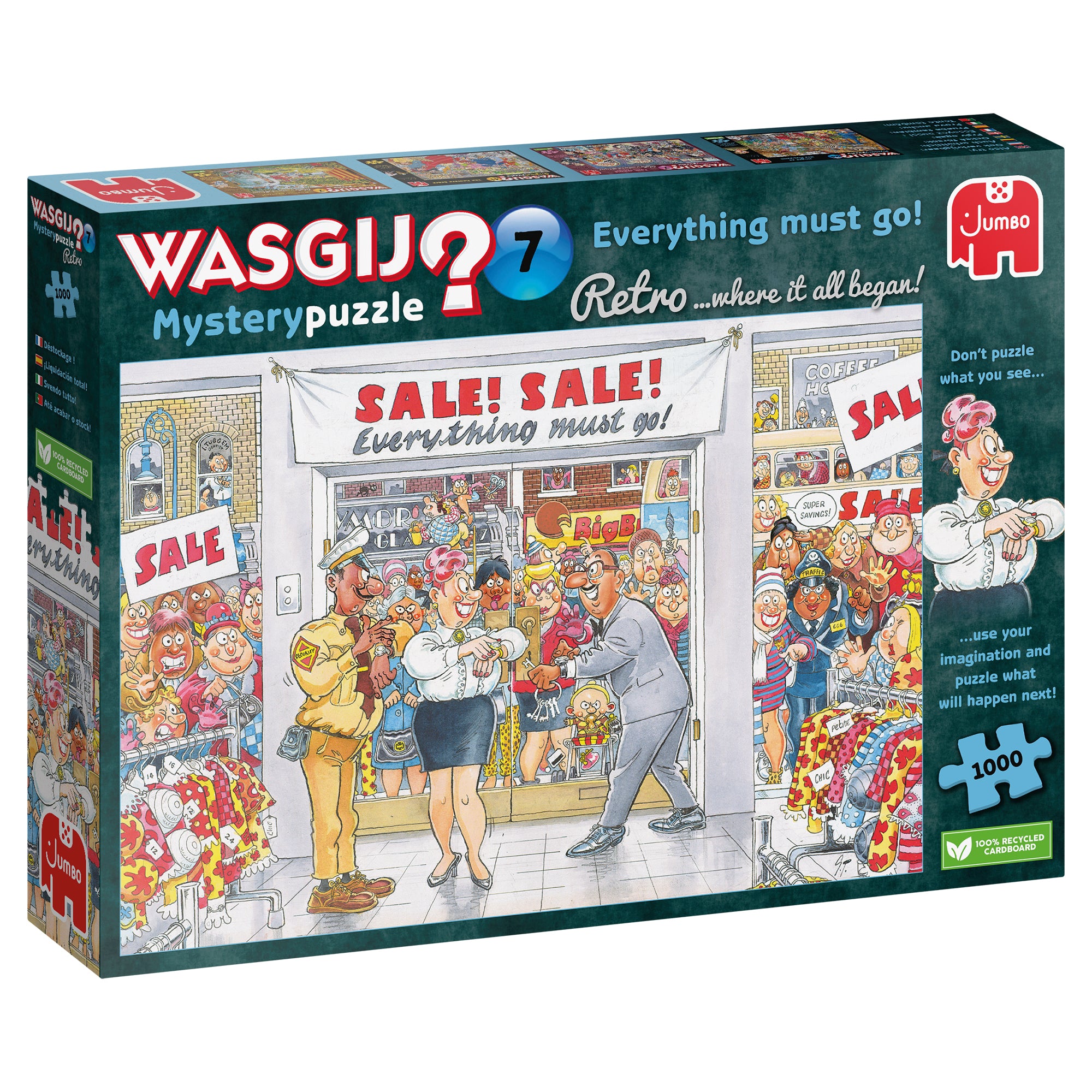 Wasgij Retro Mystery 7: Everything Must Go! – 1000 Piece Jigsaw Puzzle (Wasgij)