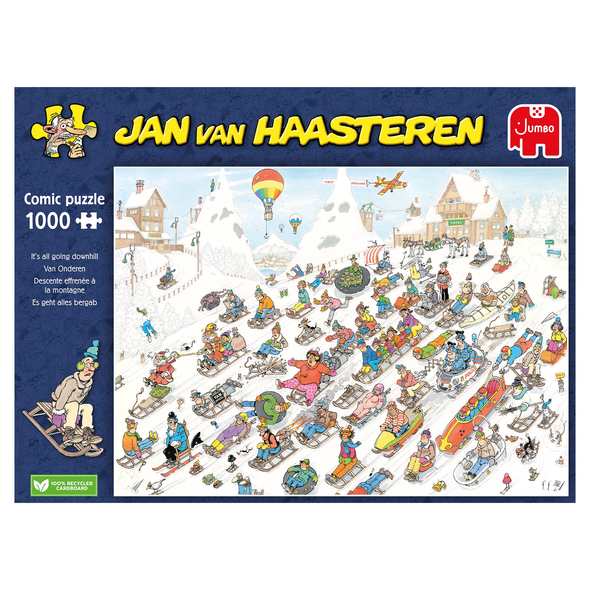 It's All Going Downhill! by Jan Van Haasteren – 1000 Piece Jigsaw Puzzle (Jan Van Haasteren)