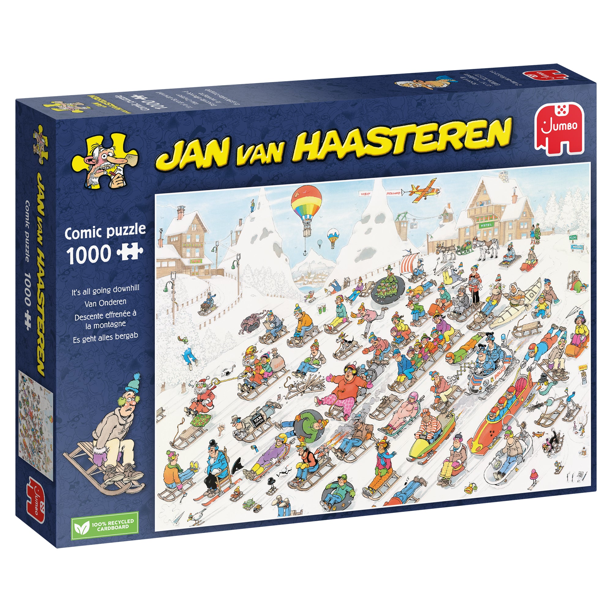 It's All Going Downhill! by Jan Van Haasteren – 1000 Piece Jigsaw Puzzle (Jan Van Haasteren)
