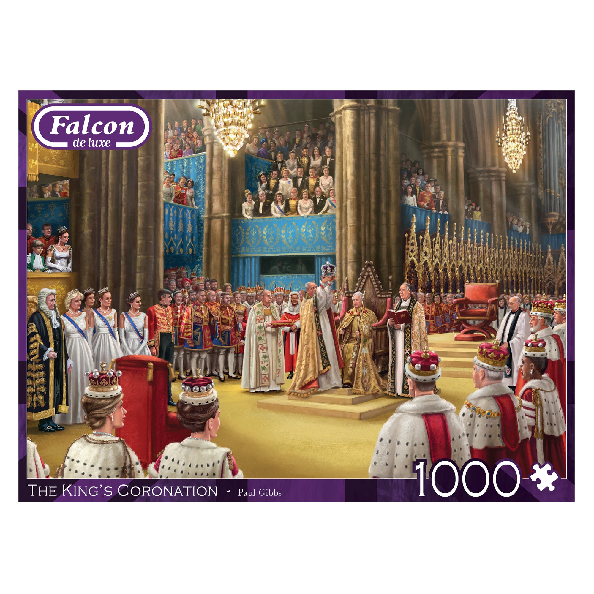 The King's Coronation – 1000 Piece Jigsaw Puzzle (Falcon de luxe)