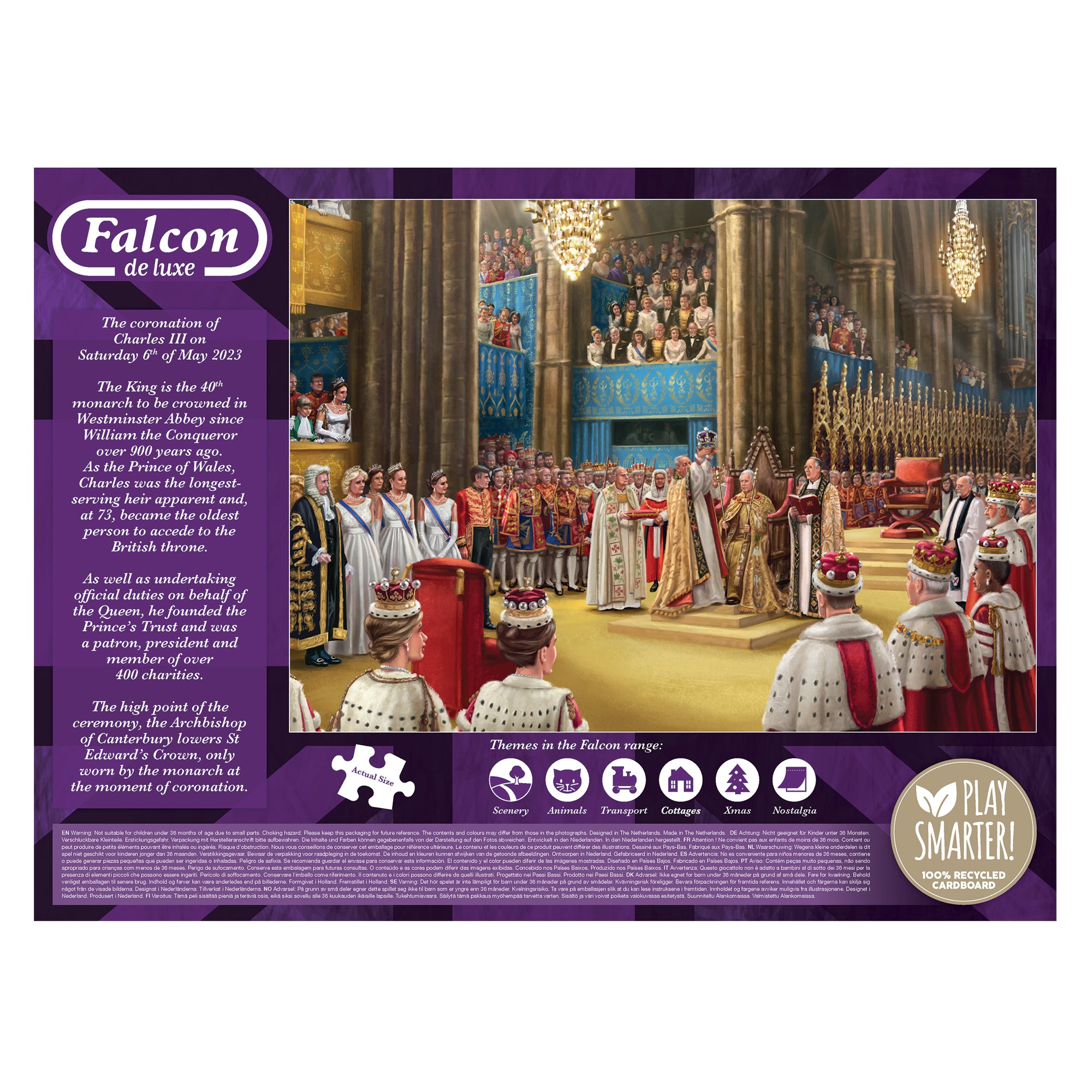 The King's Coronation – 1000 Piece Jigsaw Puzzle (Falcon de luxe)