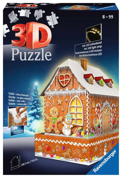 Ravensburger - Christmas Gingerbread House - 216 Piece 3D Jigsaw Puzzle