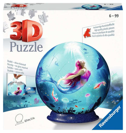 Ravensburger - Mermaid 3D Puzzle -  72 Piece 3d Jigsaw Puzzle