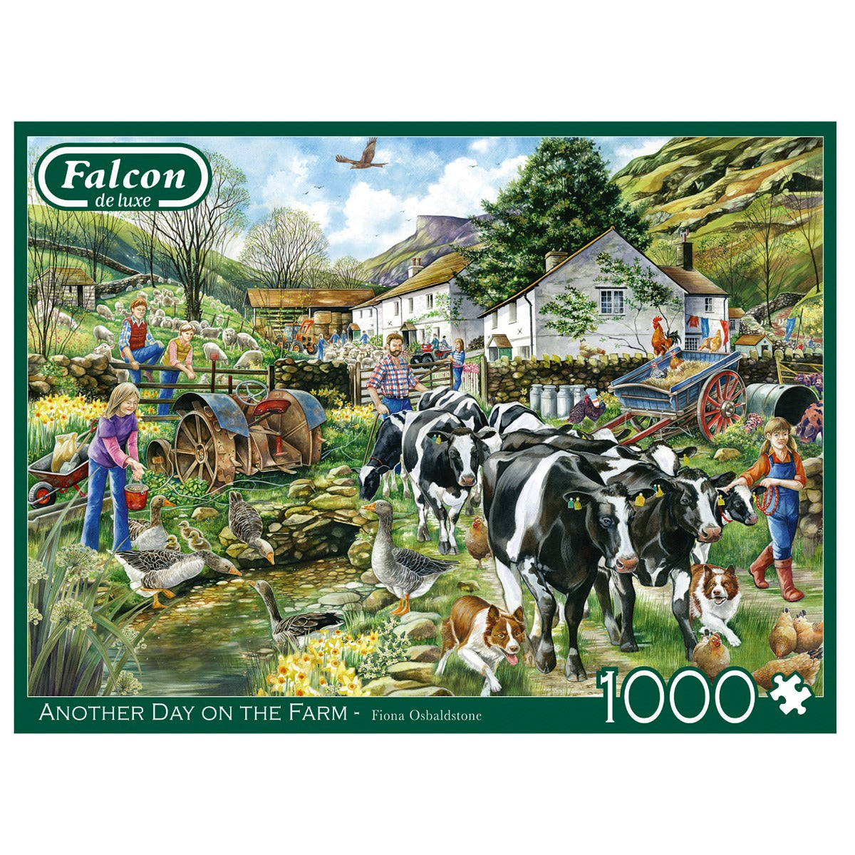 Another Day On The Farm – 1000 Piece Jigsaw Puzzle (Falcon De Luxe)