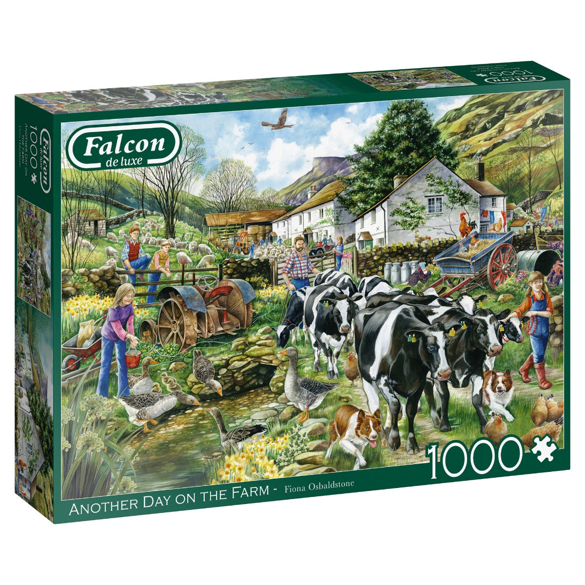 Another Day On The Farm – 1000 Piece Jigsaw Puzzle (Falcon De Luxe)