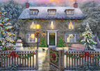 The Christmas Cottage – 1000 Piece Jigsaw Puzzle (Falcon De Luxe)