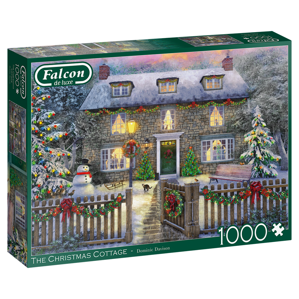 The Christmas Cottage – 1000 Piece Jigsaw Puzzle (Falcon De Luxe)