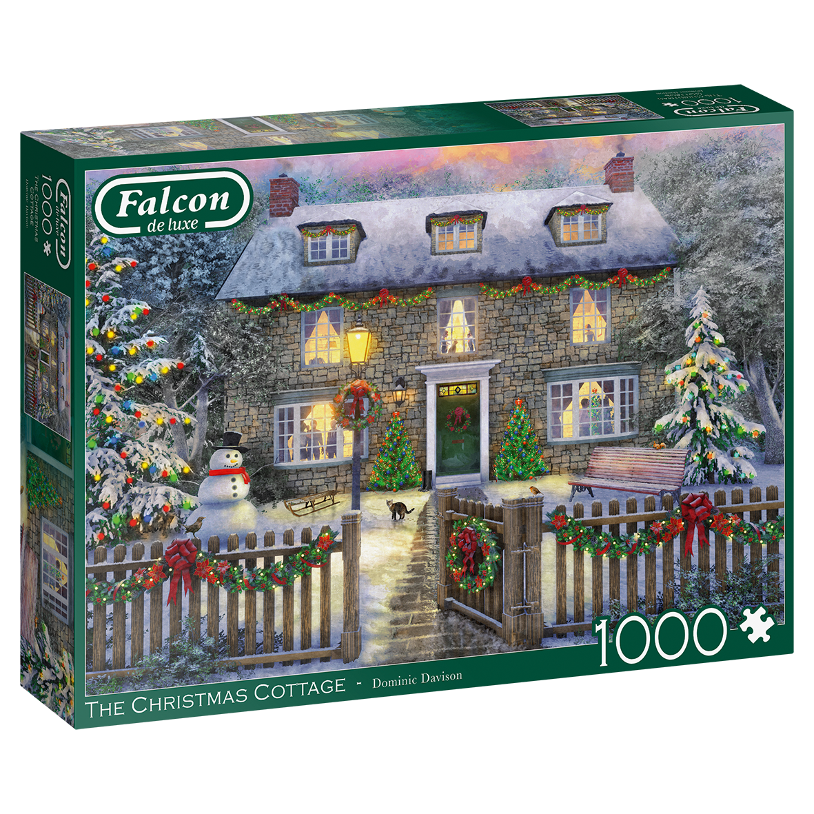 The Christmas Cottage – 1000 Piece Jigsaw Puzzle (Falcon De Luxe)