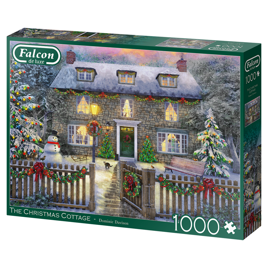 The Christmas Cottage – 1000 Piece Jigsaw Puzzle (Falcon De Luxe)