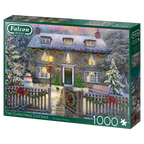 The Christmas Cottage – 1000 Piece Jigsaw Puzzle (Falcon De Luxe)