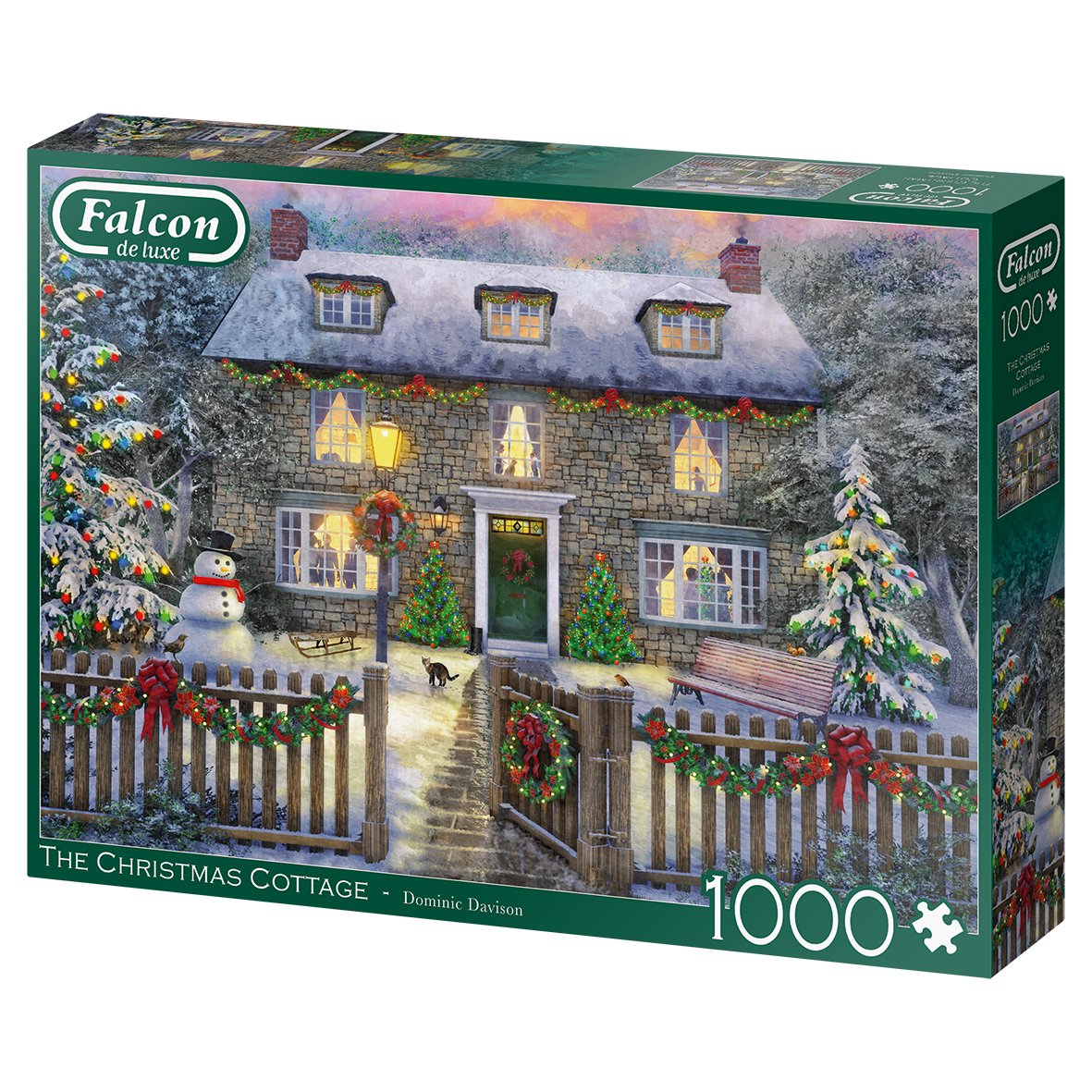 The Christmas Cottage – 1000 Piece Jigsaw Puzzle (Falcon De Luxe)