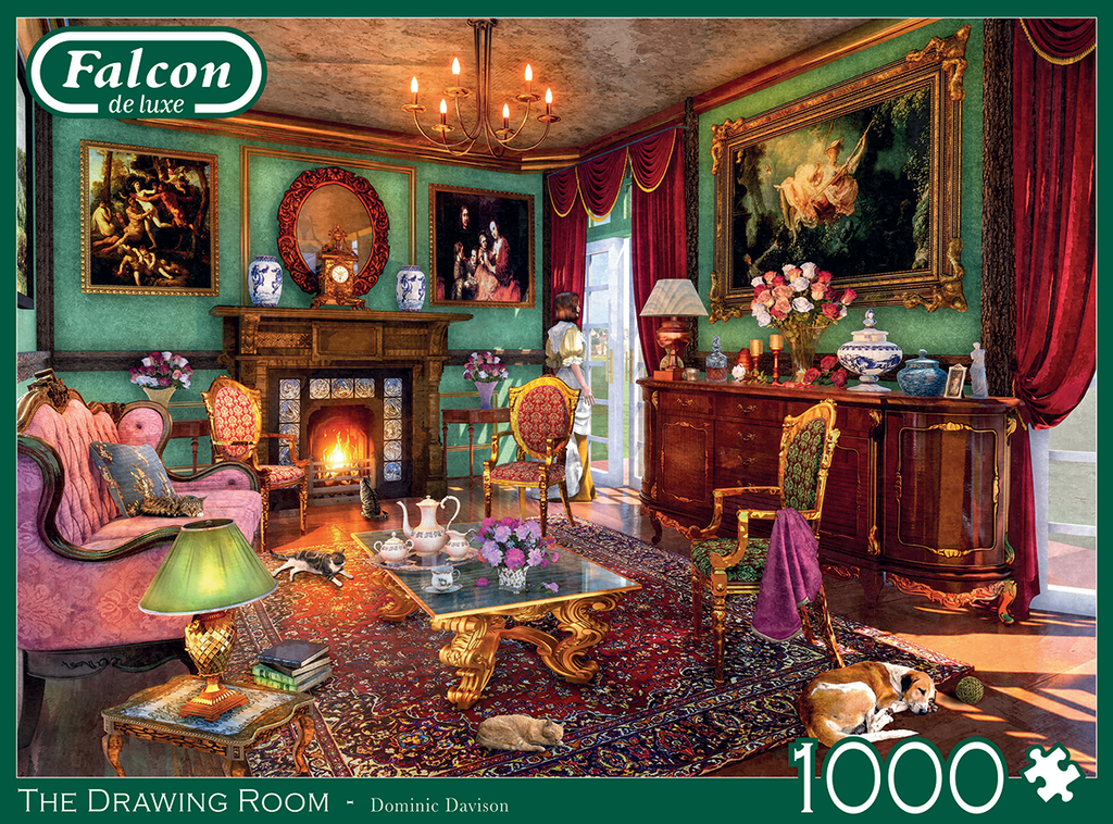 The Drawing Room – 1000 Piece Jigsaw Puzzle (Falcon DeLuxe)