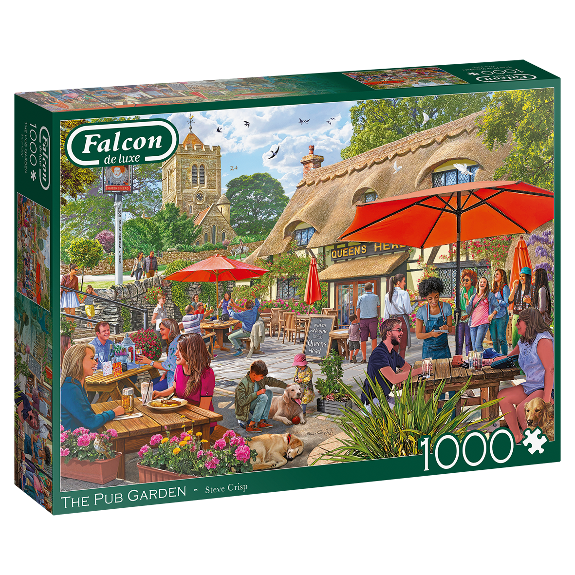 Falcon De Luxe - The Pub Garden - 1000 Piece Jigsaw Puzzle