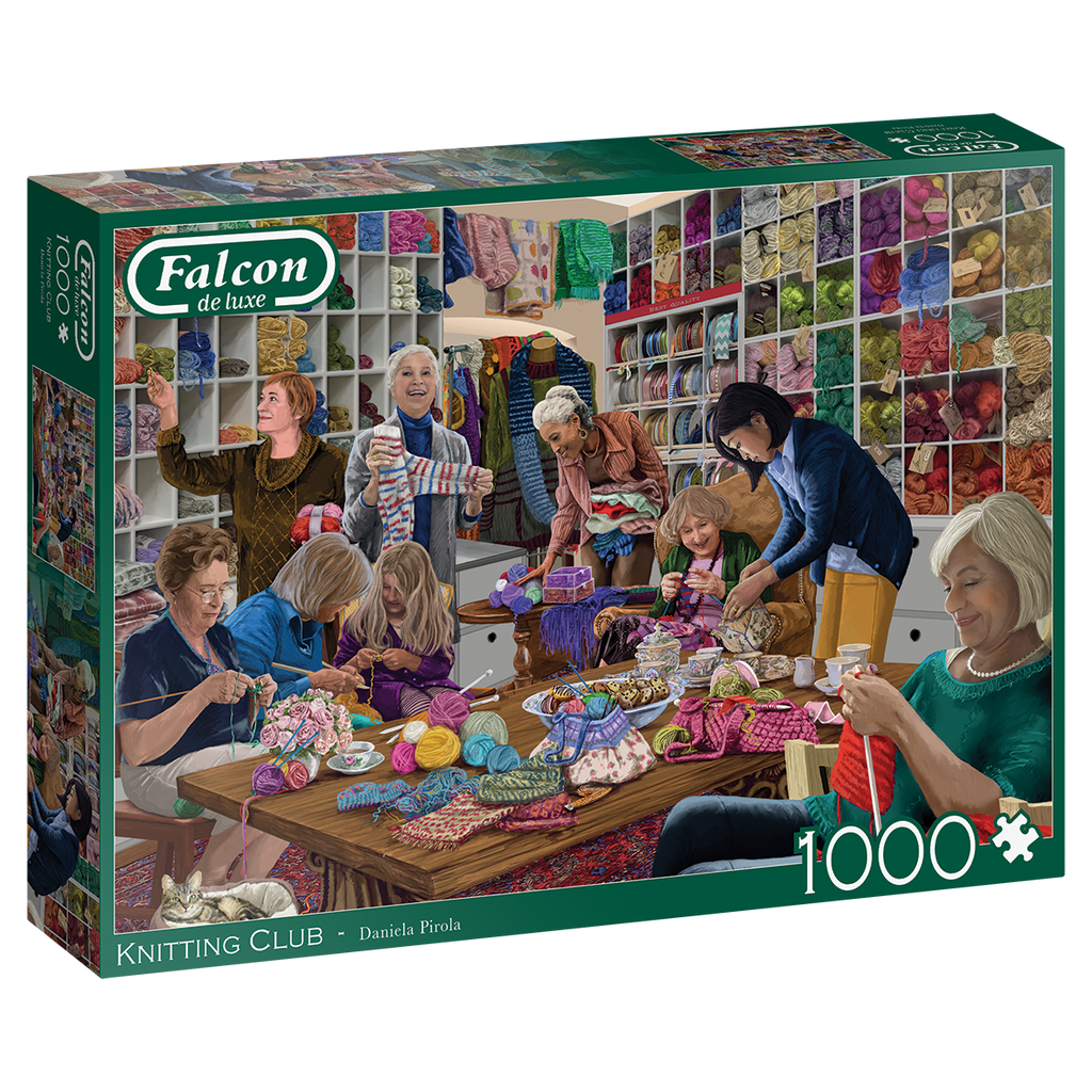 Knitting Club – 1000 Piece Jigsaw Puzzle (Falcon De Luxe)