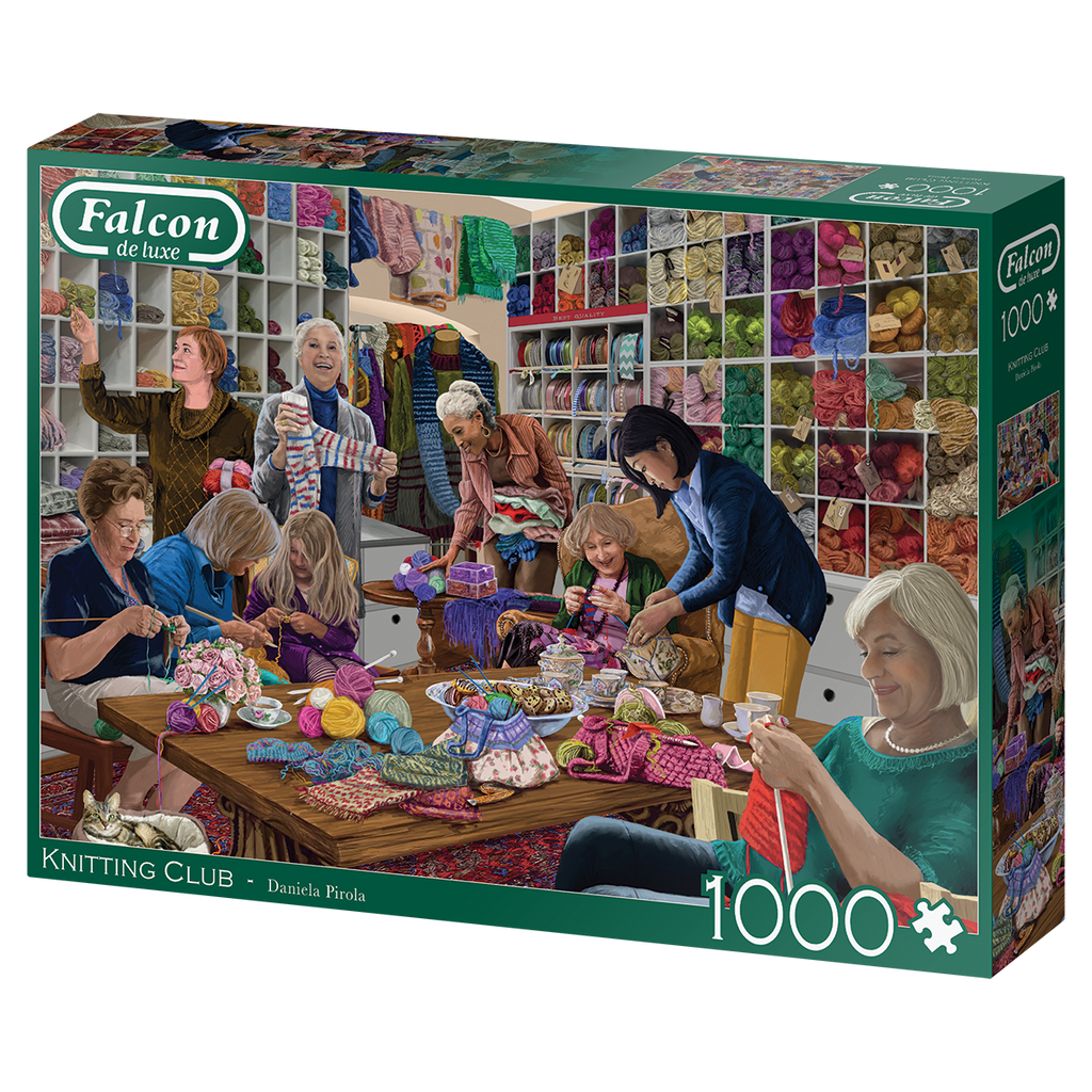 Knitting Club – 1000 Piece Jigsaw Puzzle (Falcon De Luxe)
