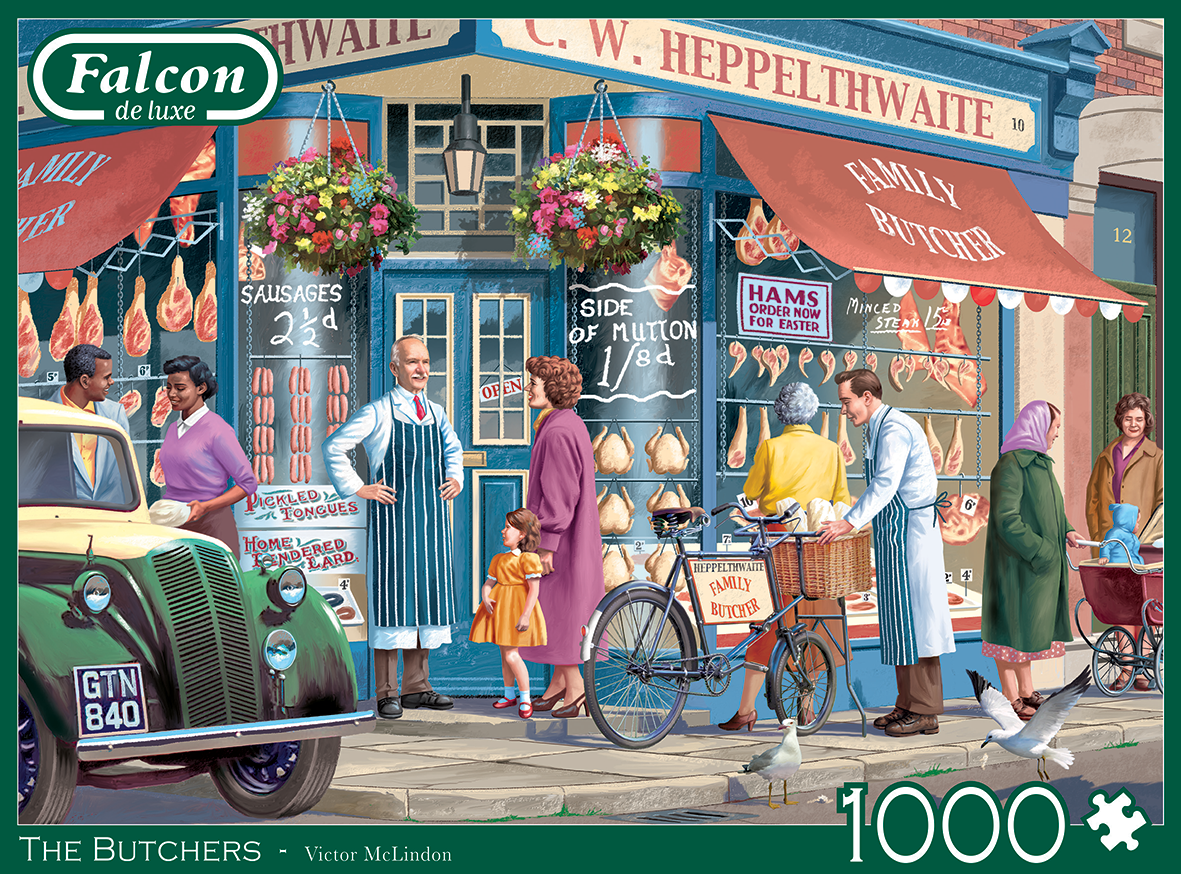 The Butchers – 1000 Piece Jigsaw Puzzle (Falcon De Luxe)